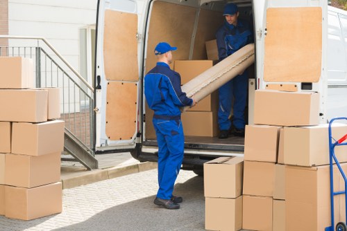 Professional packing and organised moving boxes in a Dagenham home