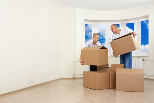 Commercial removal support for an office relocation in Dagenham