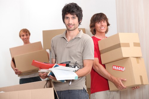 House removal service for a Dagenham home with furniture and boxes