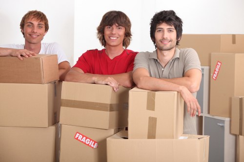 Careful item handling during a local Dagenham move