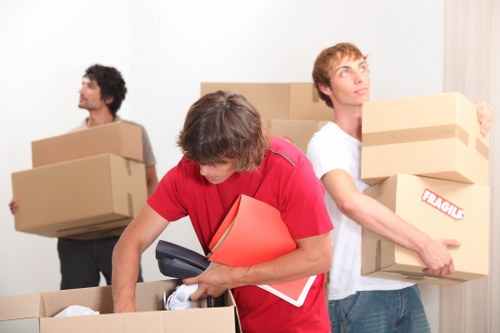 Furniture being carefully loaded for a Dagenham home move
