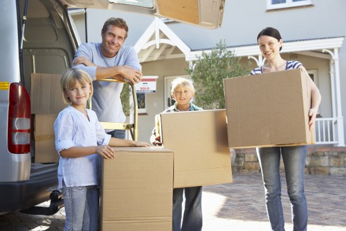 Careful loading of furniture for a home move in Dagenham