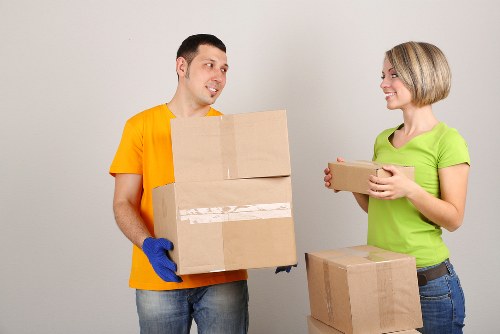 Protective moving practices used by a Dagenham removal crew